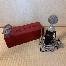 [Rare] Microphone à condensateur biberon bleu ancien fabriqué aux États-Unis