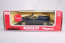 LJ781 ANSON 30342 1/18 1:18 Voiture Renault Megane cabriolet bleu