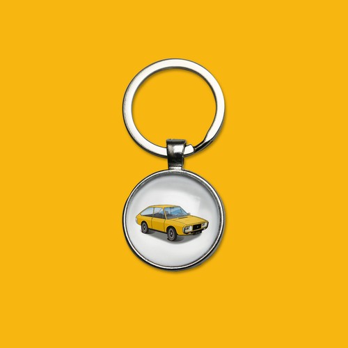 Porte clés r15 jaune - porte-clés,