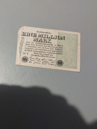 Billet allemagne eine million - allemagne,