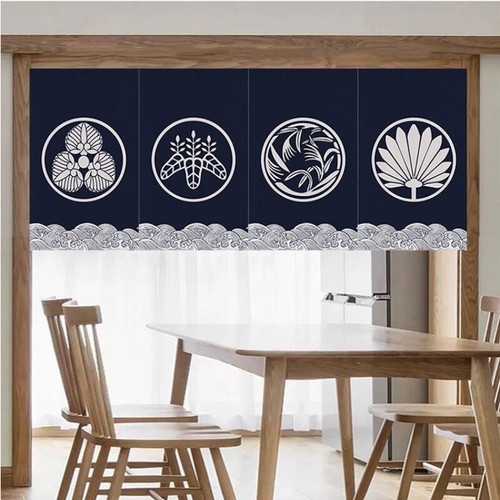 Court noren rideau drapeau - court,