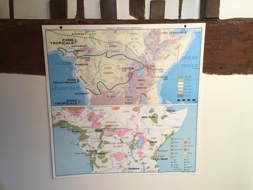 Carte scolaire plastifiee - carte,