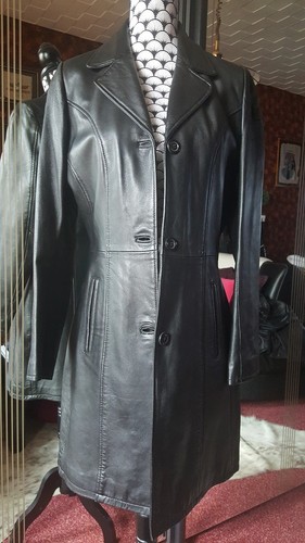 Manteau cuir véritable