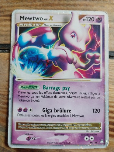 Carte pokémon mewtwo - carte,