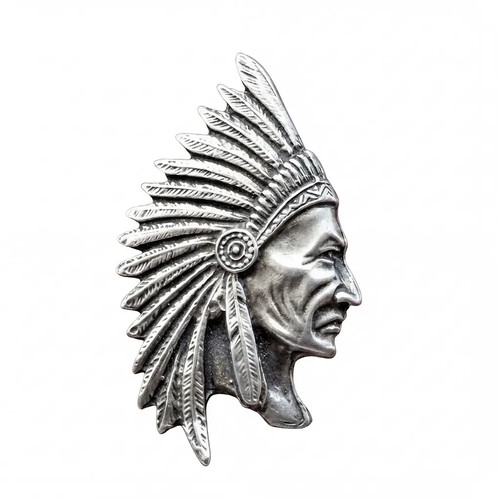 Tête indien métal - tête,