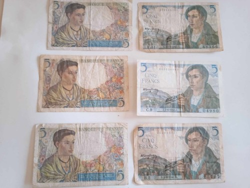 Billets banque france 5 - 6,