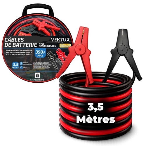 Câbles démarrage 350a 5 - câbles, 3,5