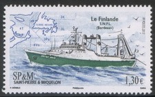 StPierre & Miquelon 2013 MNH** Ships/"Le Finlande"/Trawler/Transport/Map 1v set