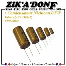 Condensateur nichicon ufw - condensateur,