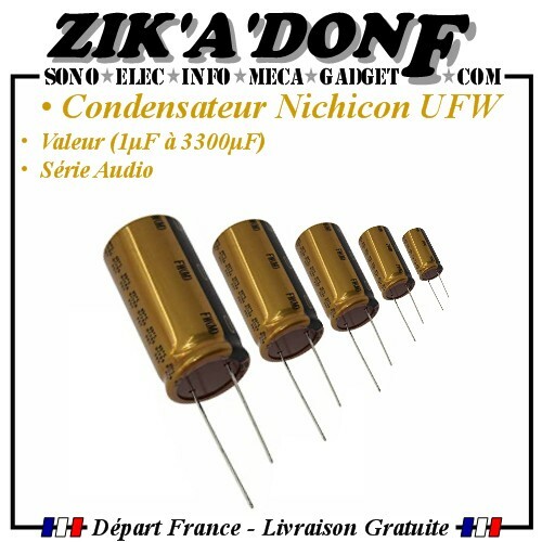 Condensateur nichicon ufw - nichicon,