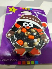 boite de perles en bois pour enfants boite pingouin ( + 3 ans )