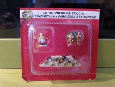 COLLECTION VILLAGE D'ASTERIX HACHETTE COLL. TOURNEUR BROCHE BANQUET 2/3 SANGLIER
