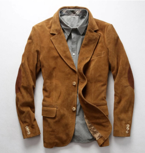 Blazer cuir marron pour - blazer,