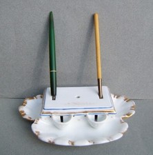 ancien encrier porcelaine de