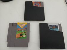 LOT RAD RACER + CHIP AND DALES + WORLD CUP - NES PAL - JEUX + 2 ETUIS- TBE