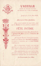 VIEUX PAPIER L'ABEILLE SOCIETE