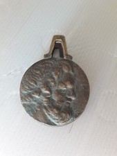 Ancienne pince à billets de banque en bronze massif