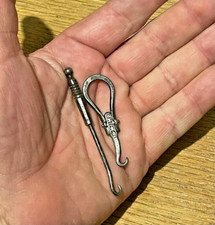 paire de crochet a bottine miniature - fer forgé