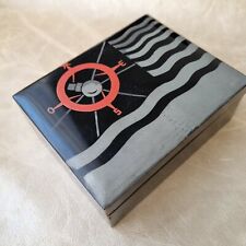 Rare Boîte Publicitaire Lampe MAZDA Ancienne Art Déco Laque du Japon Modernasia 