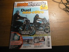 Moto légende n°365 Duel néo*rétro . BSA Gold star 650 - Royal Enfield 650