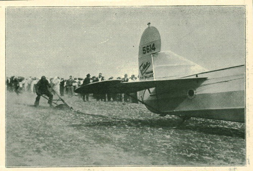 Document ancien avion tirant