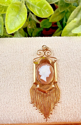 Pendentif 18k camée - pendentif,