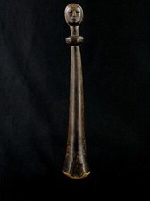 Art Africain Tribal - Ancien Pilon Usuel Médicinal Atié Akié sur socle - 39 Cms