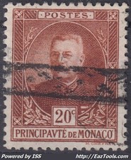 MONACO : 20c N° 67 RARE