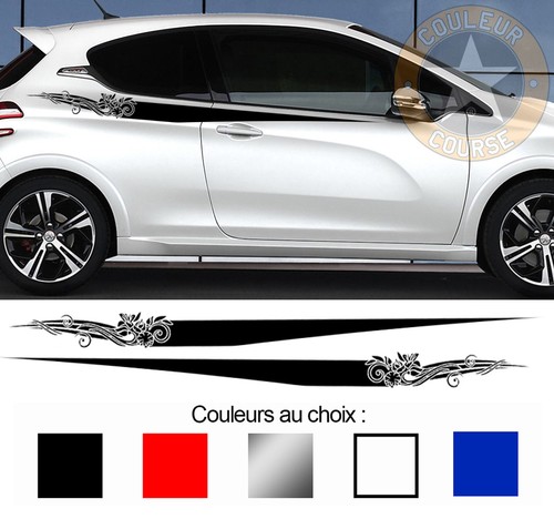 Bandes fleurs tribal - x,