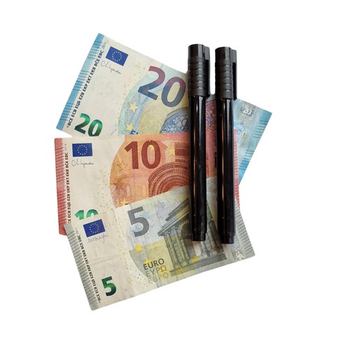 Lot stylo faux billets - 2-stylo,