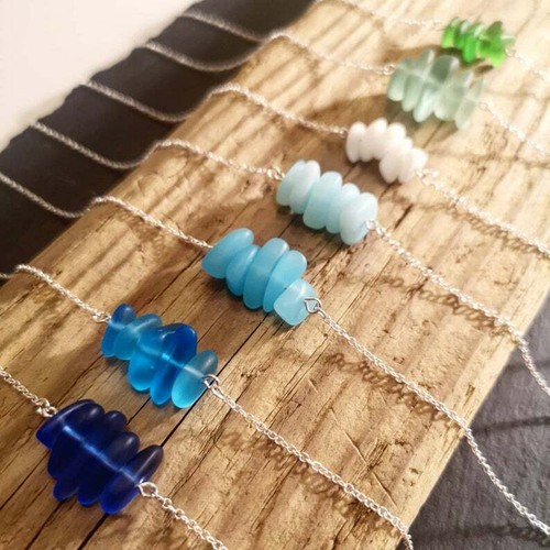 Collier verre mer - collier,