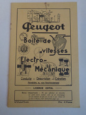 💥 1938 - Catalogue Peugeot