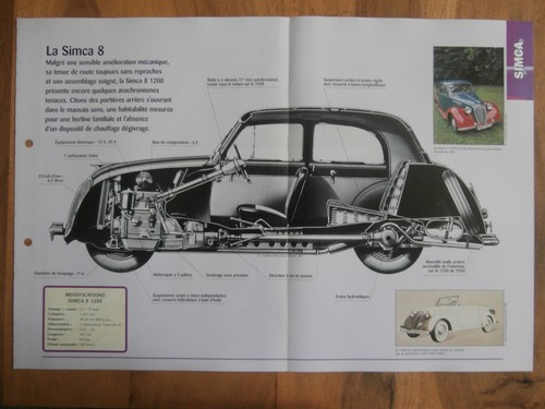 Simca fiche - 8, pages)
