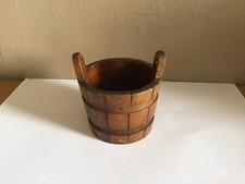 Petit Seau Vintage en Bois