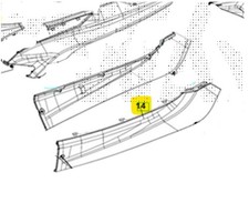 Carène Sous-Pédale Gauche Blanche SYM SYMPHONY ST 200 2021 2024 XL20W1-IT