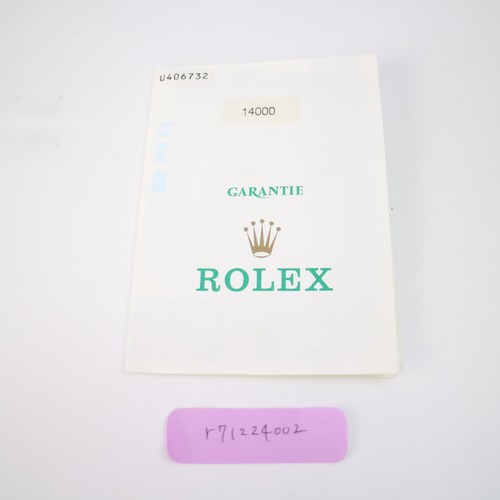 Rolex 14000 air king - rolex, paper