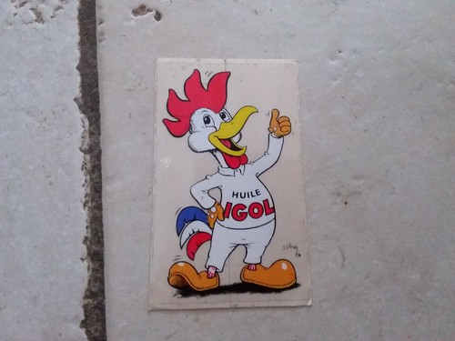 Ancien autocollant huile - , igol