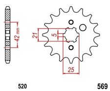 Pignon Sortie Boite Avant 16
