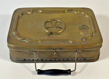 Chaufferette Voyage Ancienne Girodon Montet Lyon-Métal Laiton Antiquités Vintage