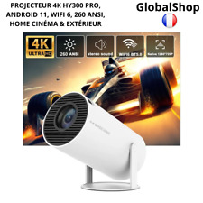 Projecteur 4K HY300 Pro, Android 11, WiFi 6, 260 ANSI, Home Cinéma & Extérieur