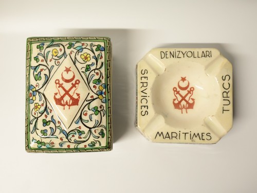 Ancien rare cendrier boîte - rare, et