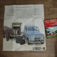 Brochure Poster pour Renault 4 , Renault 4 Export, Renault 4 Parisienne 1966