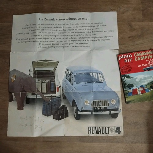Brochure poster pour renault - renault, 4
