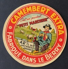 Etiquette fromage camembert Petit Marchois Berry 5