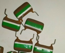 1.5 uF 100V Philips Mullard Tropical Fish C280  Nos Lot de 5 pieces  CL7/65h