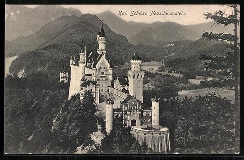 Carte postale château - , de