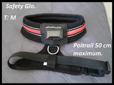 Harnais Safety Glo rouge, noir T: M Poitrail Maxi 50 cm