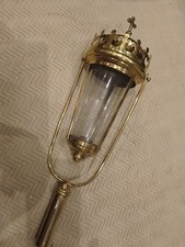 ANCIENNES LANTERNE DE  PROCESSION RELIGIEUSE/CUIVRE/LAITON/VERRE Anc./EGLISE/N°2