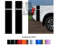 2 X BANDES DECO COTES BENNE  POUR NISSAN NAVARA 4X4 AUTOCOLLANT STICKER BD619-3