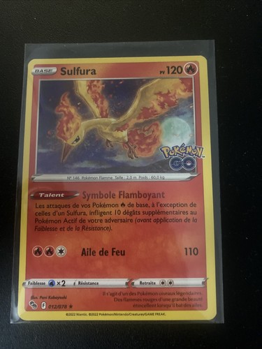 Pokemon sulfura holo - 12/78,